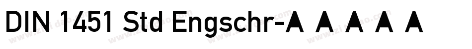 DIN 1451 Std Engschr字体转换